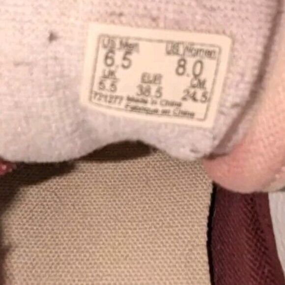 VANS Skate Burgundy Suede Canvas Mens Size 6.5 Womens Sz 8 - Picture 6 of 6